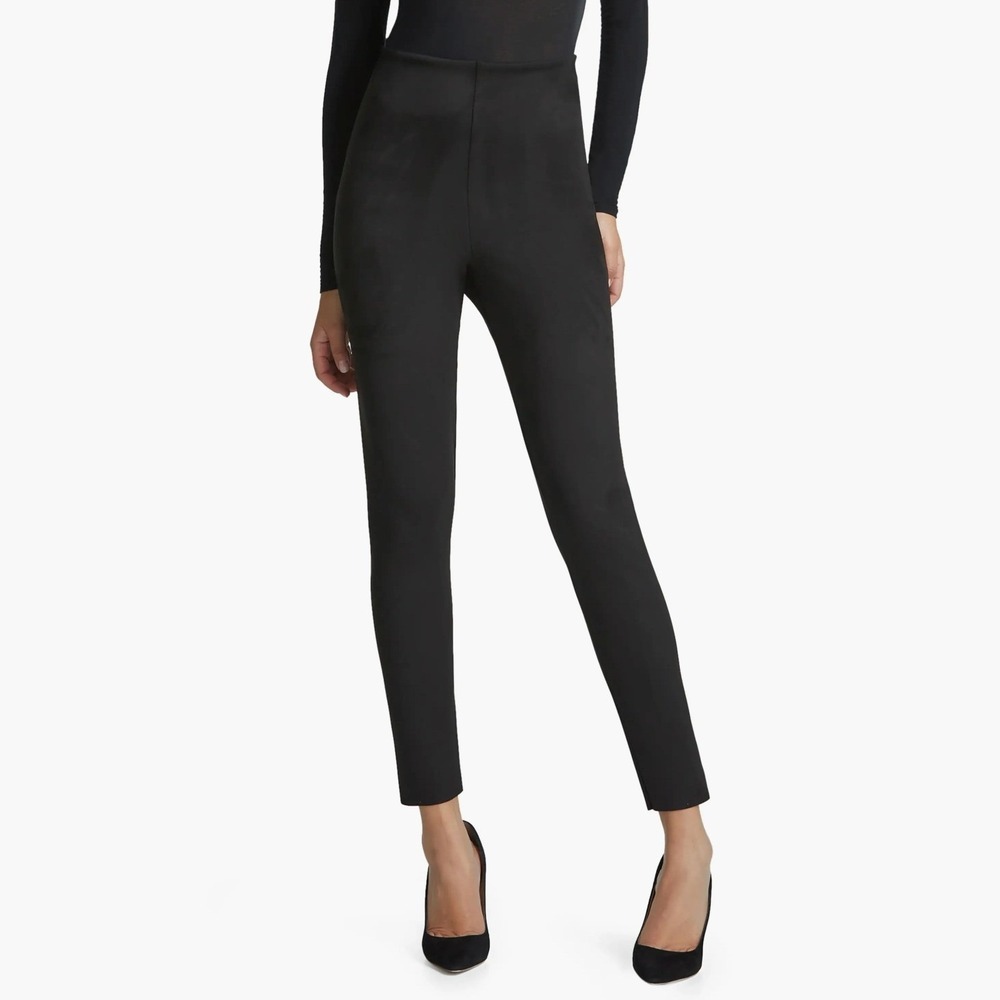 Commando Women Black Faux Suede High-Rise Leggings‎ Slimming Shapewear Size XS